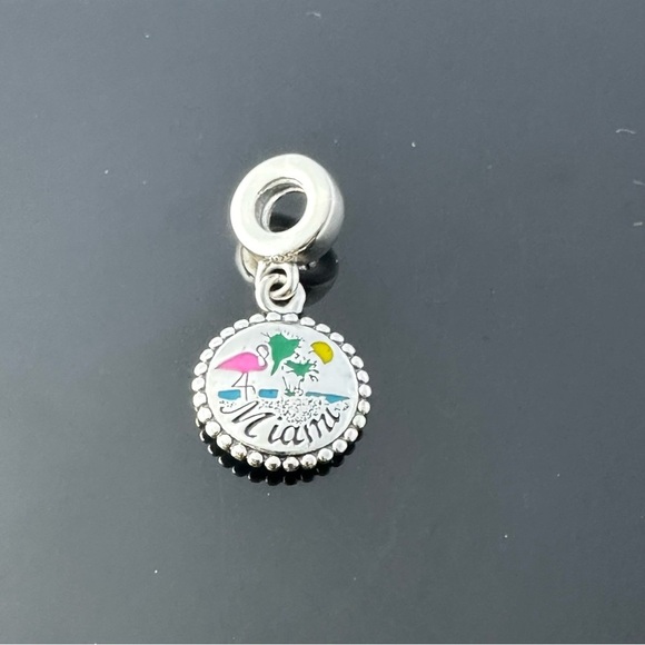 Pandora Miami Florida Dangle Charm 925 Ale Silver With Gift Box #93 - Picture 4 of 6